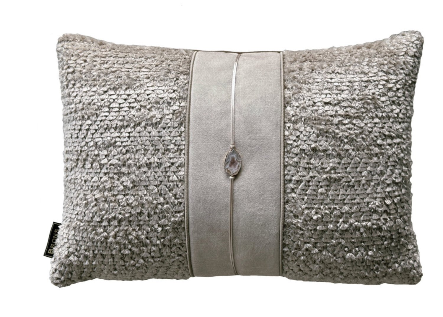 Brons interieur Sierkussen Teddy stone 45x30 cm