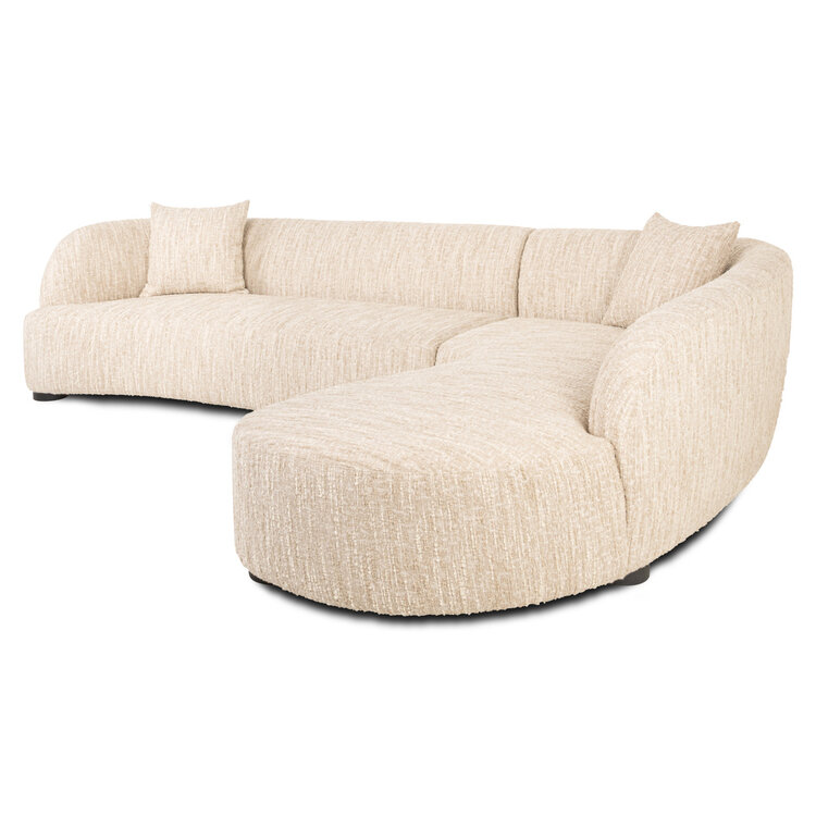 Richmond Interiors Bank Pandora beige angora lounge rechts