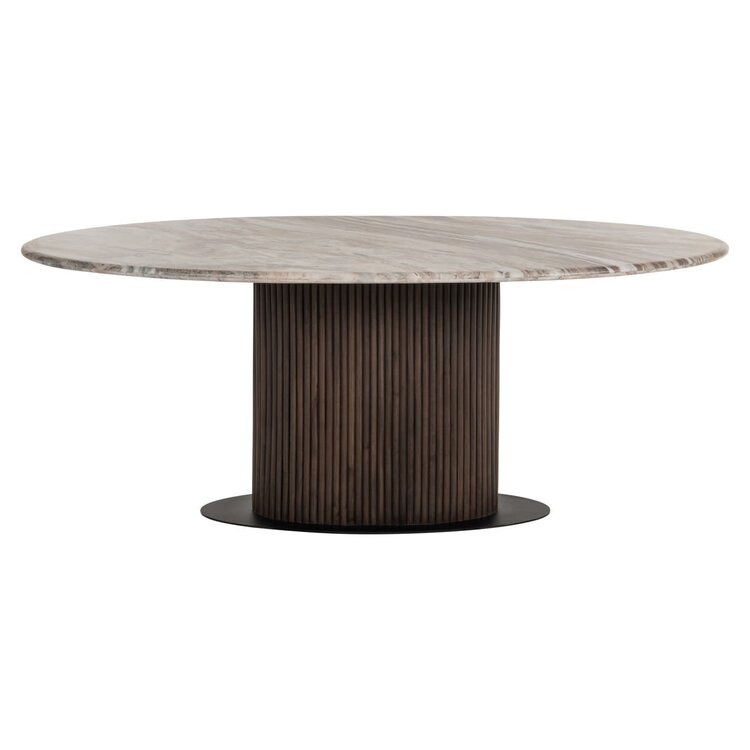 Richmond Interiors Eettafel Rashford Blush beige ovaal 200 cm