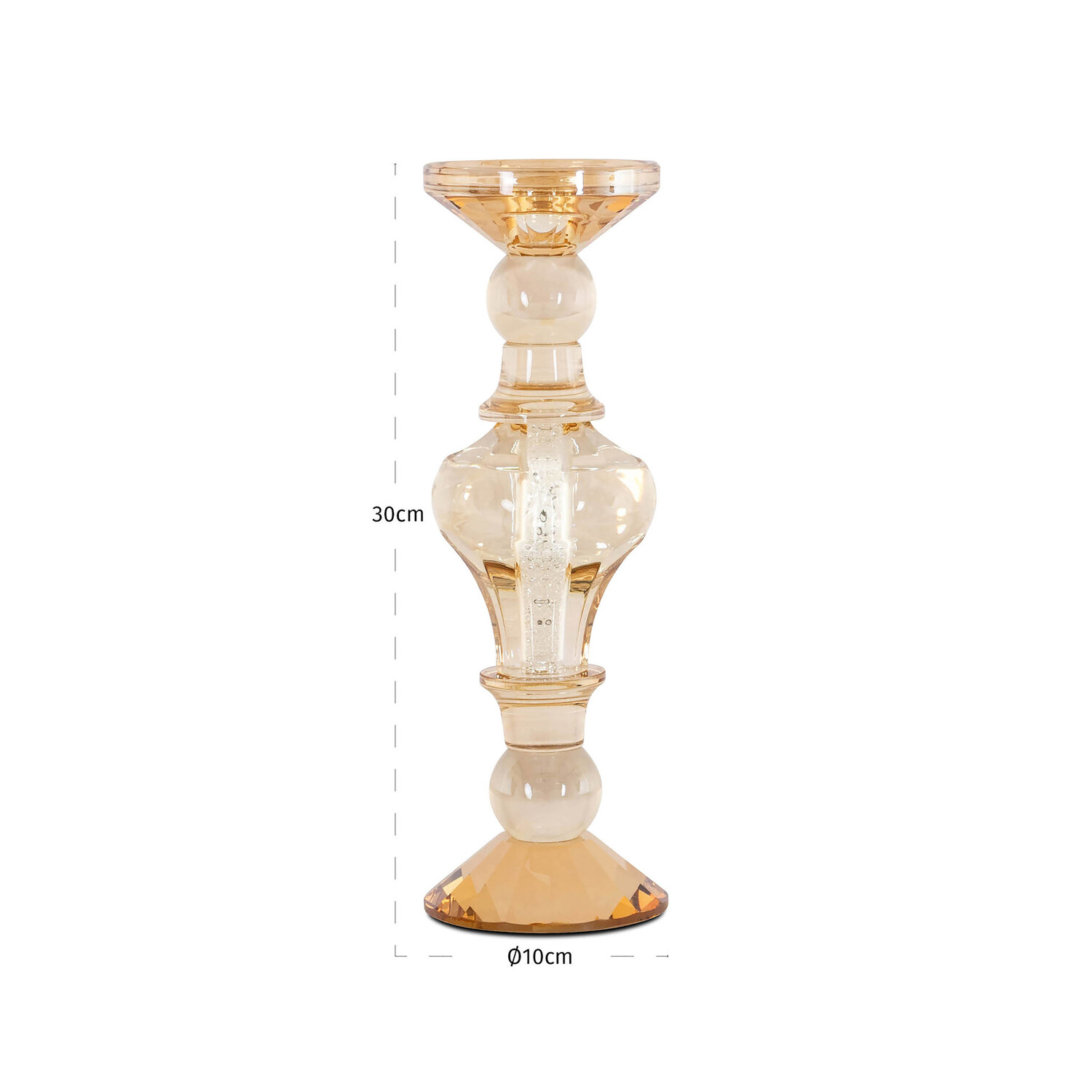 Richmond Interiors Kandelaar Dilan Amber Groot