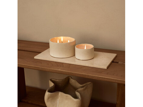 Dienblad rechthoek marmer beige