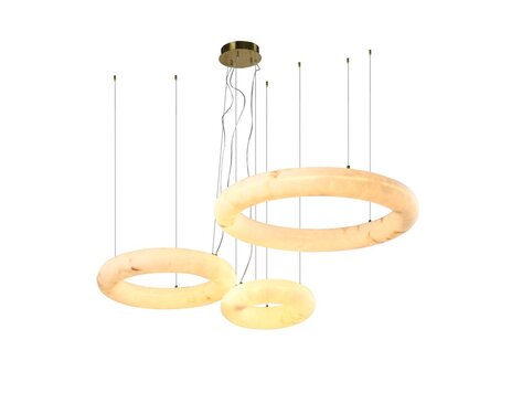 Richmond Interiors Hanglamp Thalora faux alabast wit