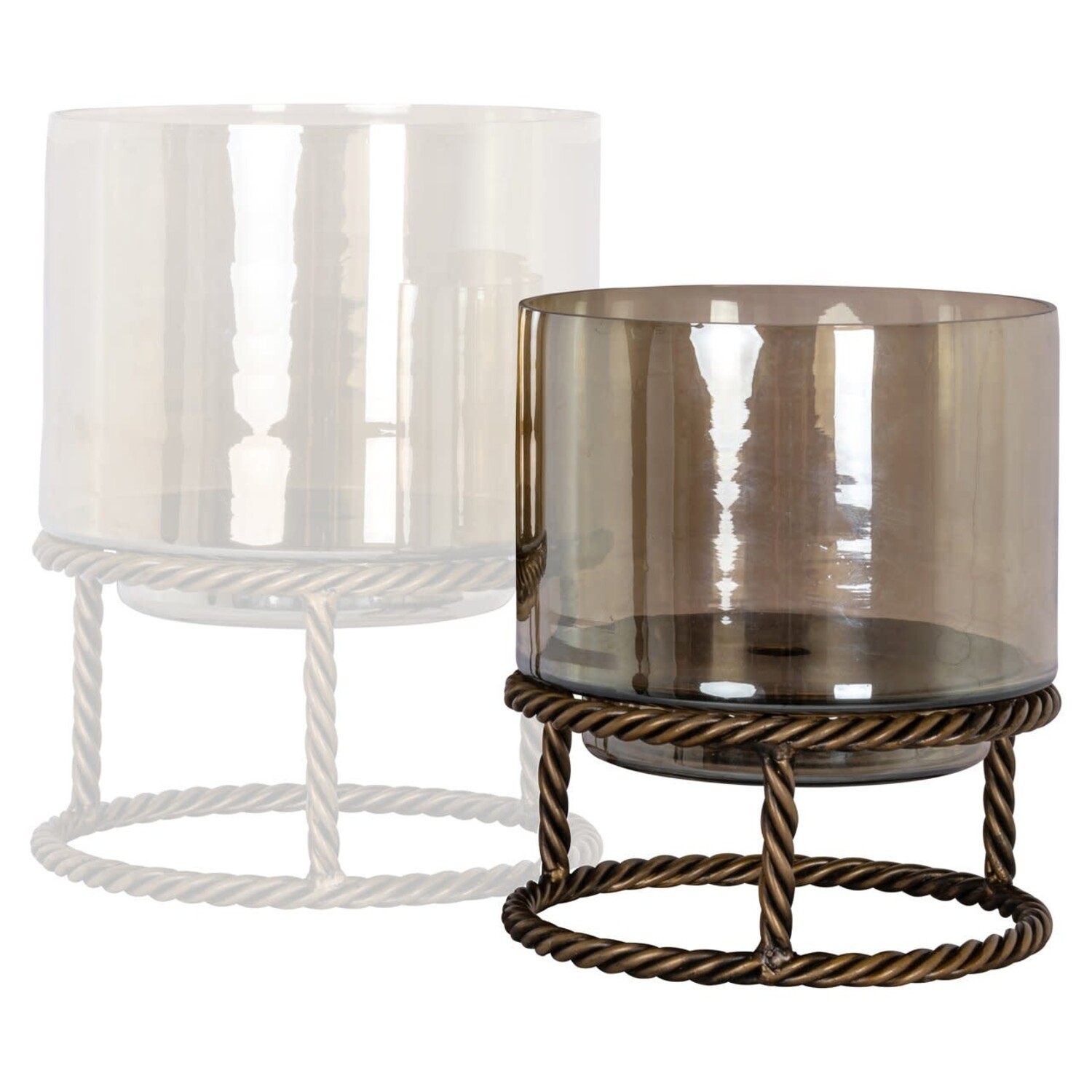 Richmond Interiors Windlicht Ropia goud klein