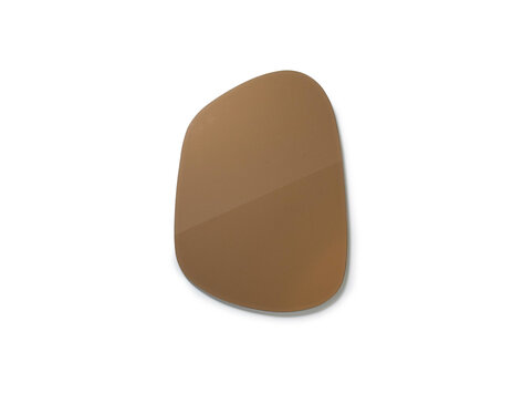 By-Boo Spiegel Amber organische vorm bruin glas - klein