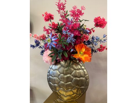 Kunstboeket Luxury Faux Floral en Gouden Vaas Lena