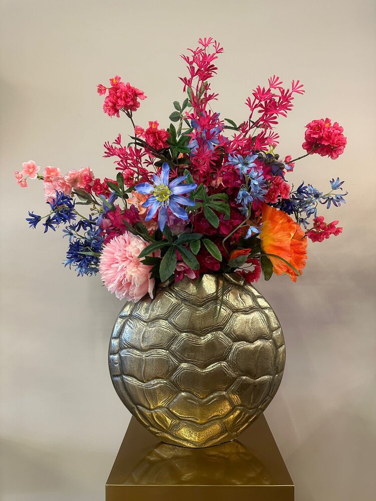 Kunstboeket Luxury Faux Floral en Gouden Vaas Lena