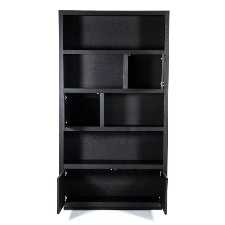 Eleonora Kabinet Helsinki Eikenhout 120x220 cm - zwart