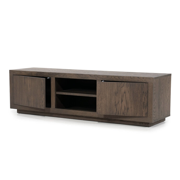 Eleonora TV meubel Helsinki Eikenhout 160 cm - donker bruin