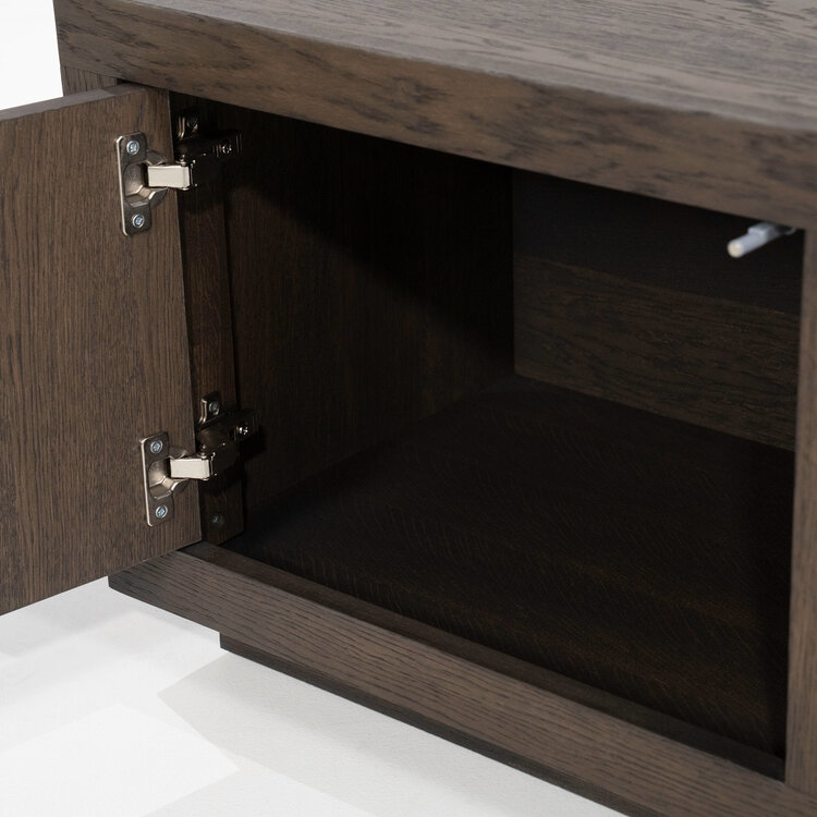 Eleonora TV meubel Helsinki Eikenhout 160 cm - donker bruin