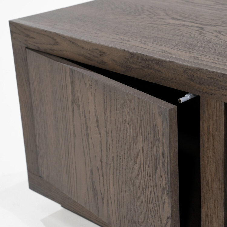 Eleonora TV meubel Helsinki Eikenhout 160 cm - donker bruin