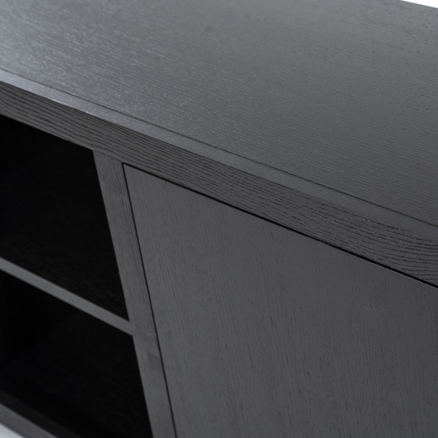 Eleonora Dressoir Helsinki Eikenhout 200 cm - zwart