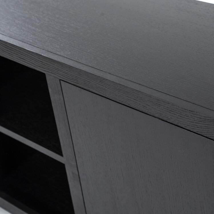 Eleonora Dressoir Helsinki Eikenhout 200 cm - zwart