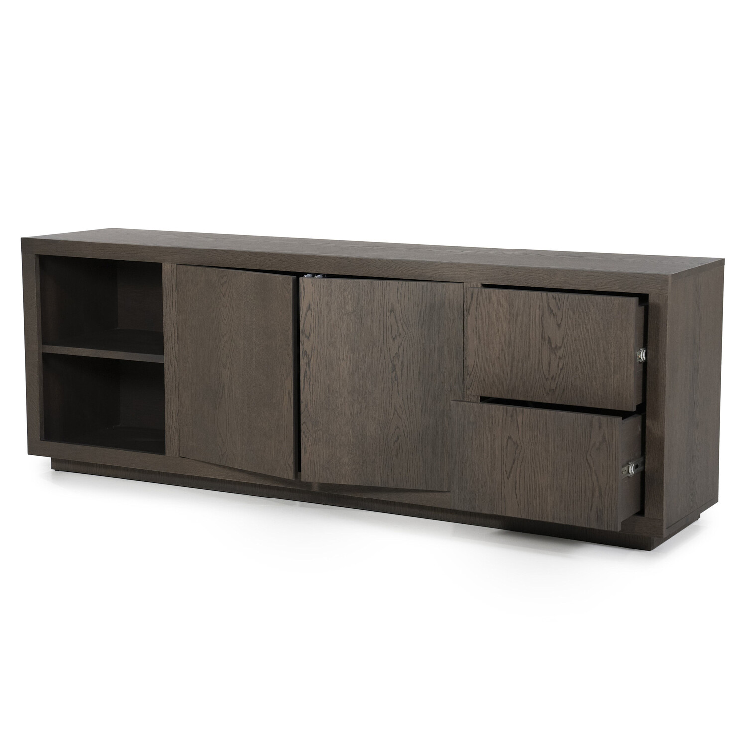 Eleonora Dressoir Helsinki Eikenhout 200 cm - donker bruin