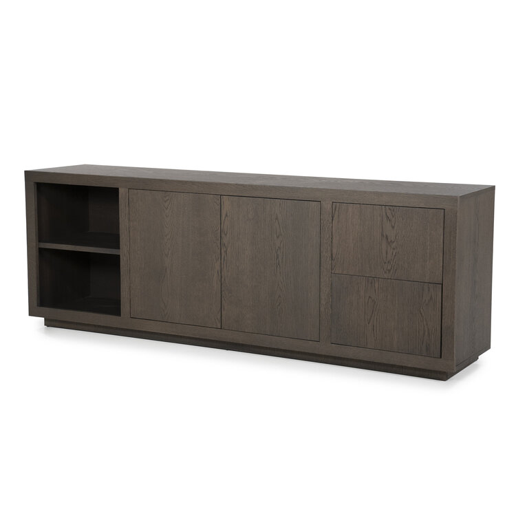 Eleonora Dressoir Helsinki Eikenhout 200 cm - donker bruin