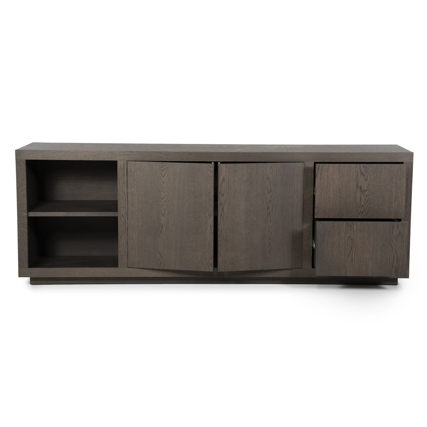 Eleonora Dressoir Helsinki Eikenhout 200 cm - donker bruin