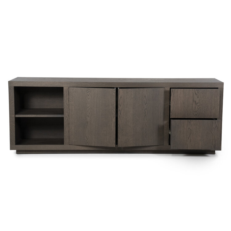 Eleonora Dressoir Helsinki Eikenhout 200 cm - donker bruin