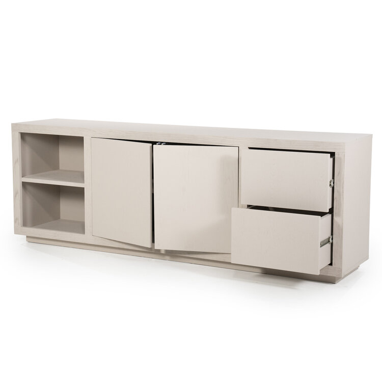 Eleonora Dressoir Helsinki Eikenhout 200 cm - taupe