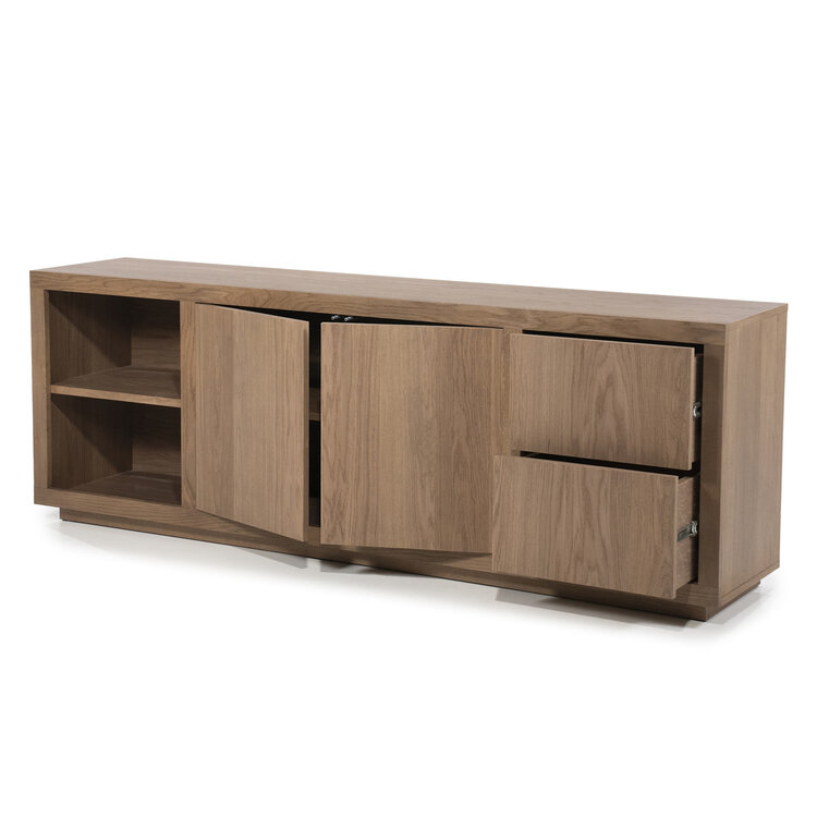 Eleonora Dressoir Helsinki Eikenhout 200 cm - licht bruin