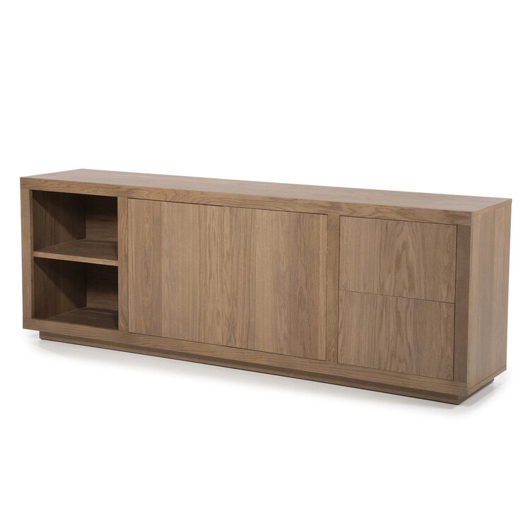 Eleonora Dressoir Helsinki Eikenhout 200 cm - licht bruin