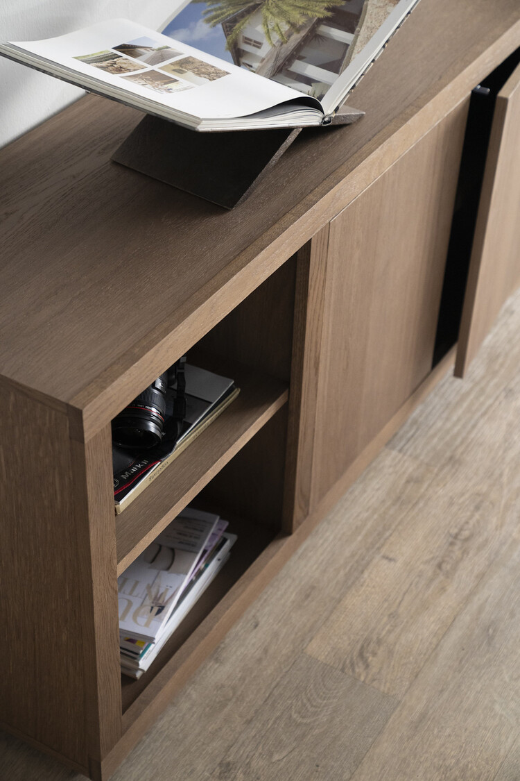 Eleonora Dressoir Helsinki Eikenhout 200 cm - licht bruin