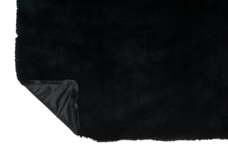 Plaid zwart 130x180 cm