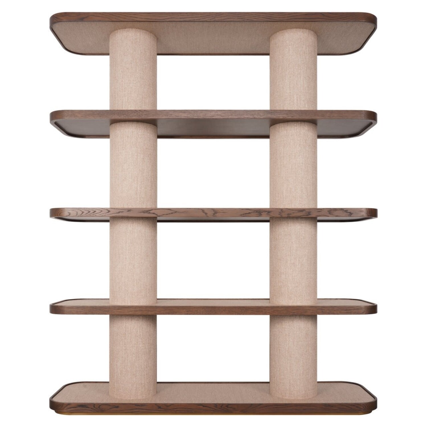 Richmond Interiors Wandkast Willox bruin eiken linnen