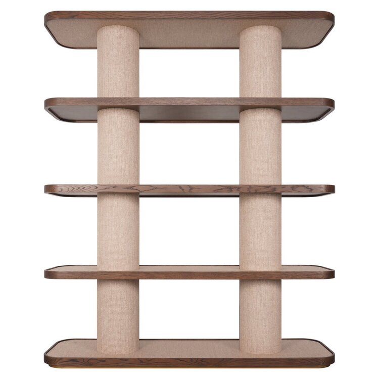Richmond Interiors Wandkast Willox bruin eiken linnen