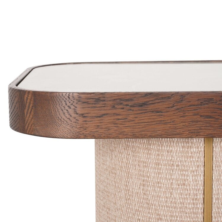 Richmond Interiors Console wandtafel Willox bruin eiken linnen