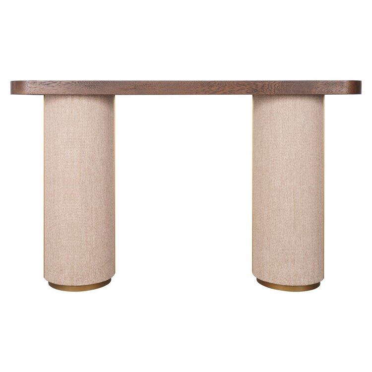 Richmond Interiors Console wandtafel Willox bruin eiken linnen