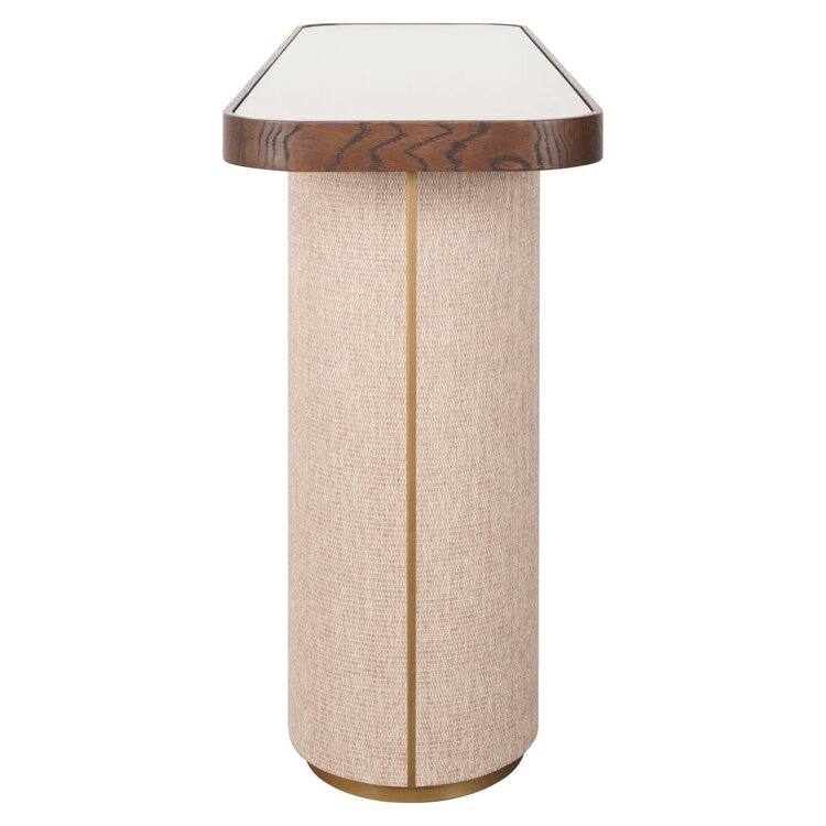 Richmond Interiors Console wandtafel Willox bruin eiken linnen