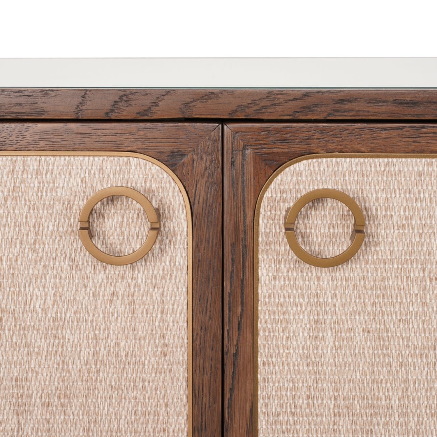 Richmond Interiors Dressoir Willox bruin eiken linnen 4 deuren