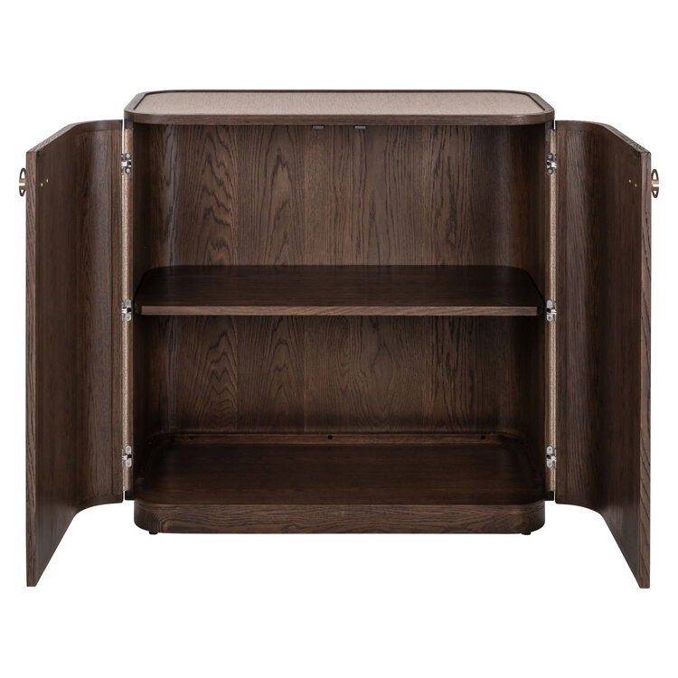 Richmond Interiors Dressoir Willox bruin eiken linnen 2 deuren