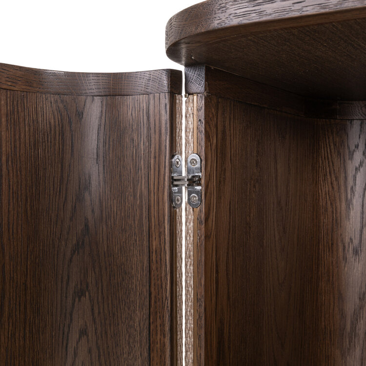 Richmond Interiors Dressoir Willox bruin eiken linnen 2 deuren