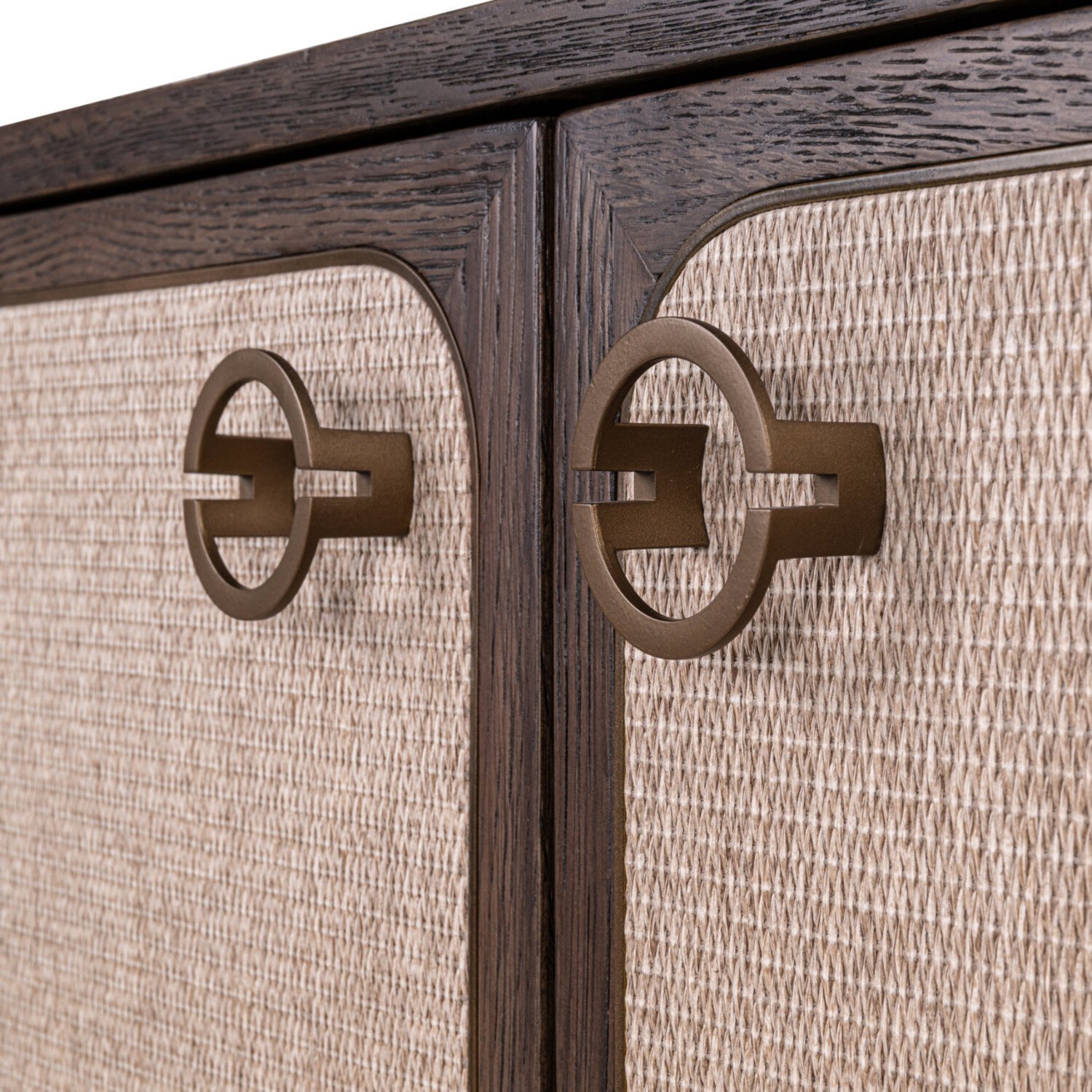 Richmond Interiors Dressoir Willox bruin eiken linnen 2 deuren