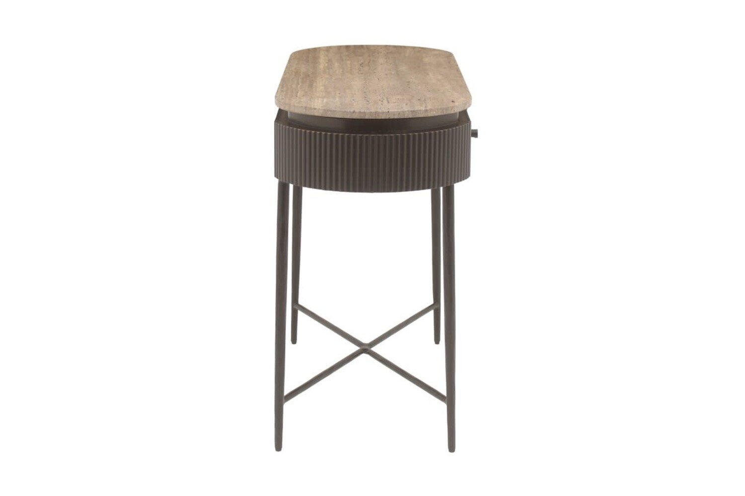 Richmond Interiors Console wandtafel Russo bruin travertine
