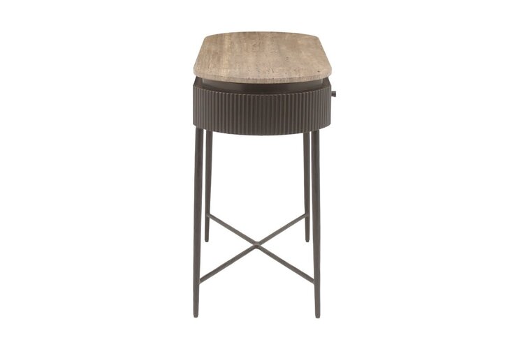 Richmond Interiors Console wandtafel Russo bruin travertine
