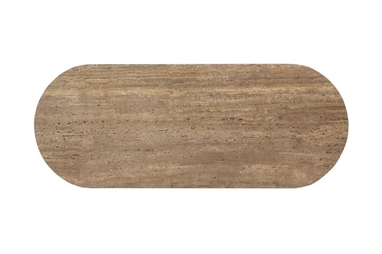 Richmond Interiors Console wandtafel Russo bruin travertine