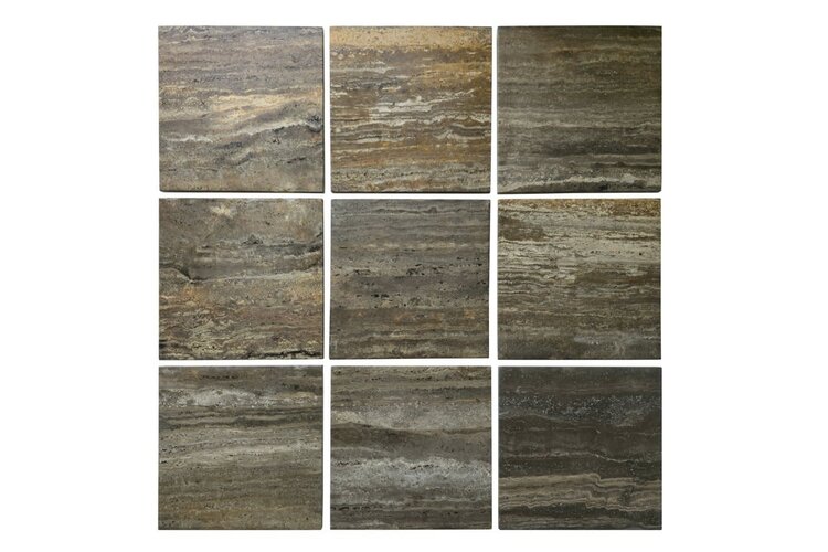Richmond Interiors Console wandtafel Russo bruin travertine