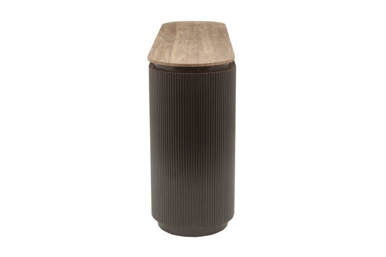 Richmond Interiors Dressoir Russo bruin travertine 4 deuren