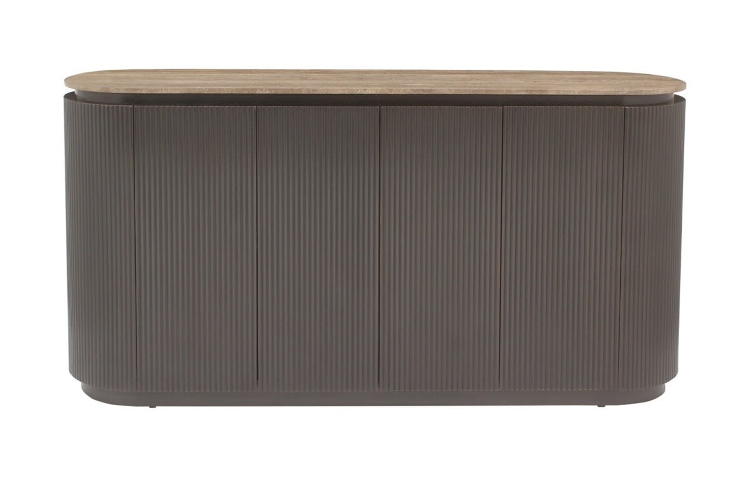 Richmond Interiors Dressoir Russo bruin travertine 4 deuren