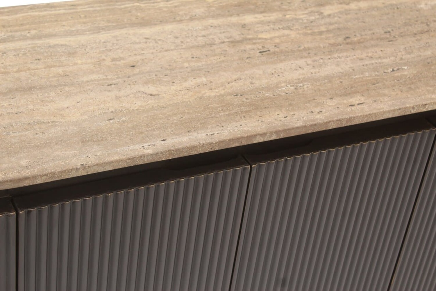 Richmond Interiors Dressoir Russo bruin travertine 4 deuren