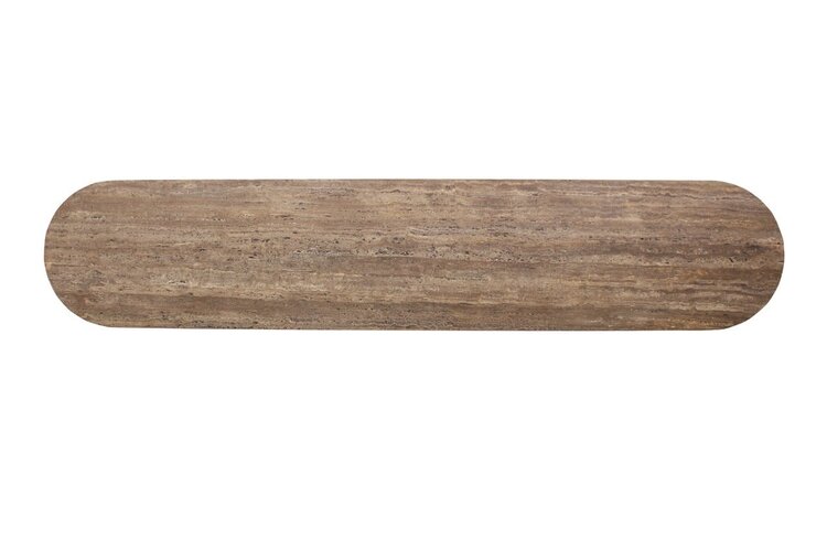 Richmond Interiors TV-meubel Russo bruin travertine 4 deuren