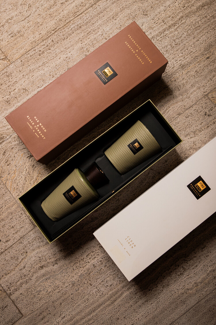 PTMD Collection Black Forest Diffuser en Geurkaars Fragrance Giftbox Set