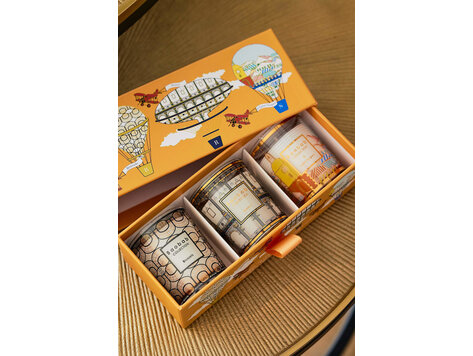 Baobab Collection Trio Travel Geurkaarsen Brussels Roma Saint Tropez