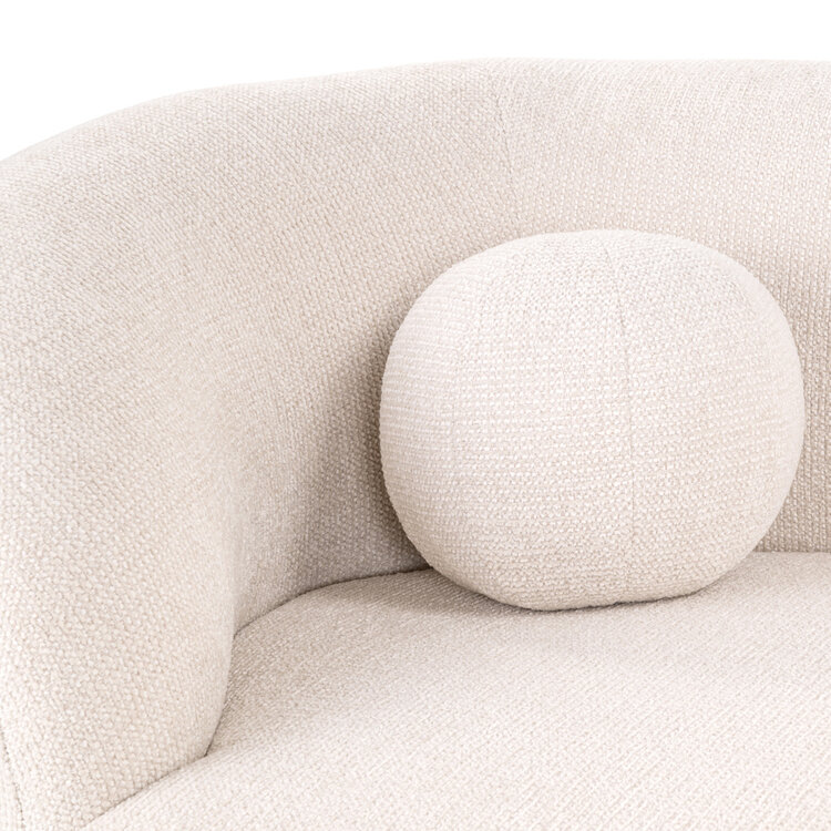 Richmond Interiors Bank Emma Cream Fancy Chaise Longue