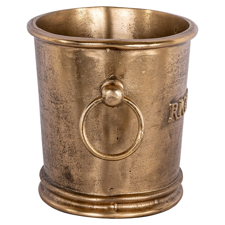 Richmond Interiors Wijnkoeler Vinova brass antique aluminium