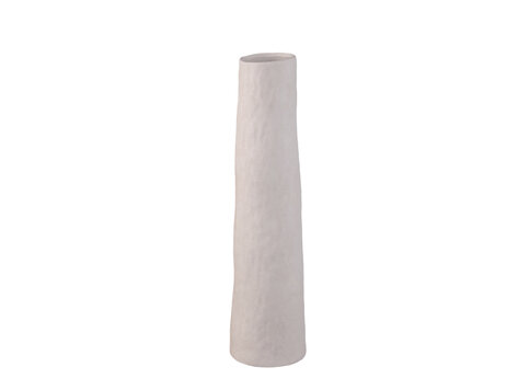 PTMD Collection Ardala White ronde vaas keramiek Large