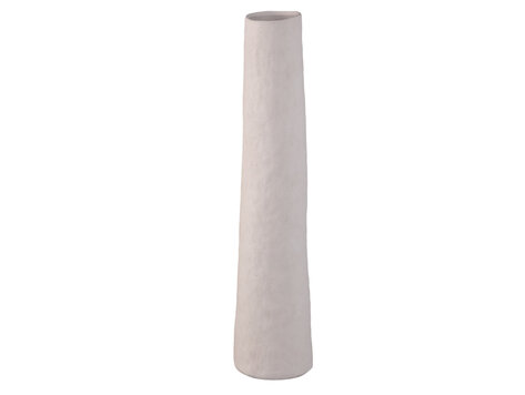 PTMD Collection Ardala White ronde vaas keramiek Extra Large