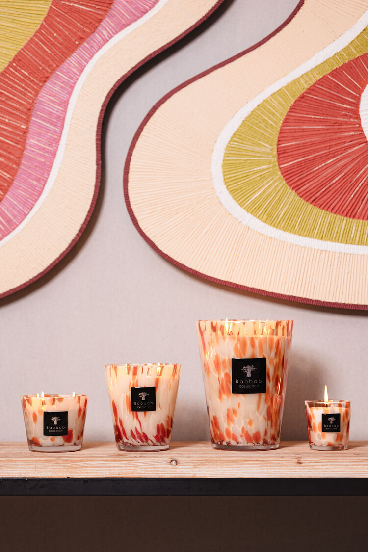 Baobab Collection Geurkaars Pearls Coral  Max 10