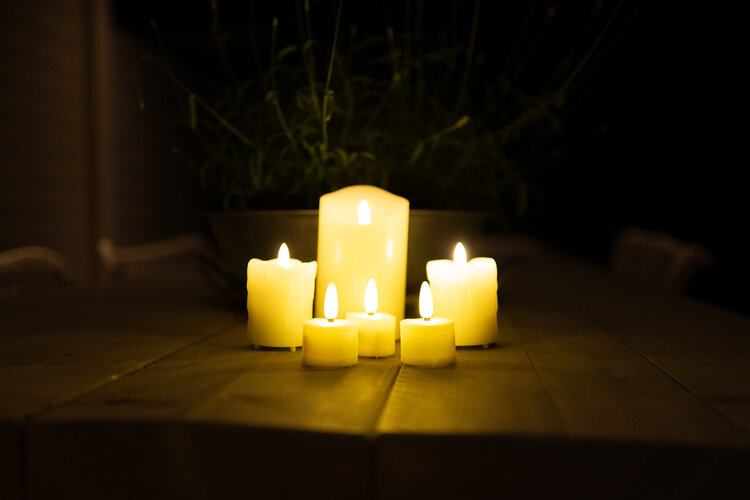 LED Waxinelichtjes Oplaadbaar Set van 6